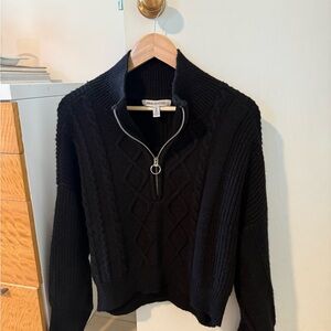 Urban Outfitters Black Cable Knit Turtleneck‎ Sweater